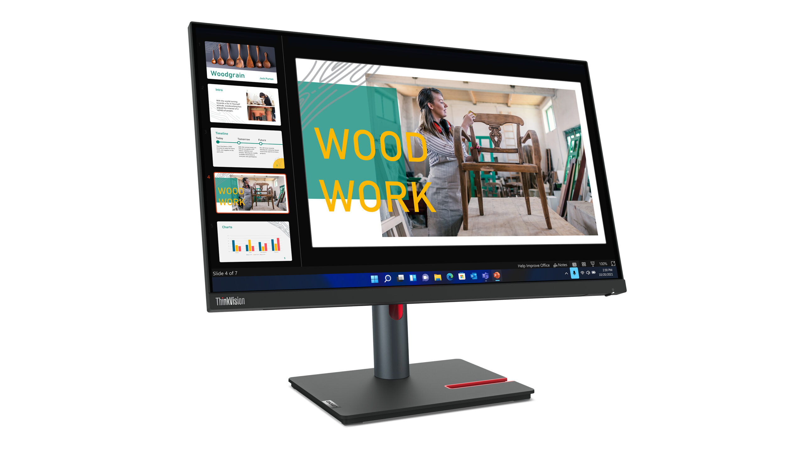 Lenovo ThinkVision P24q-30 computer monitor 60,5 cm (23.8") 2560 x 1440 Pixels Quad HD LED Zwart - Afbeelding 7