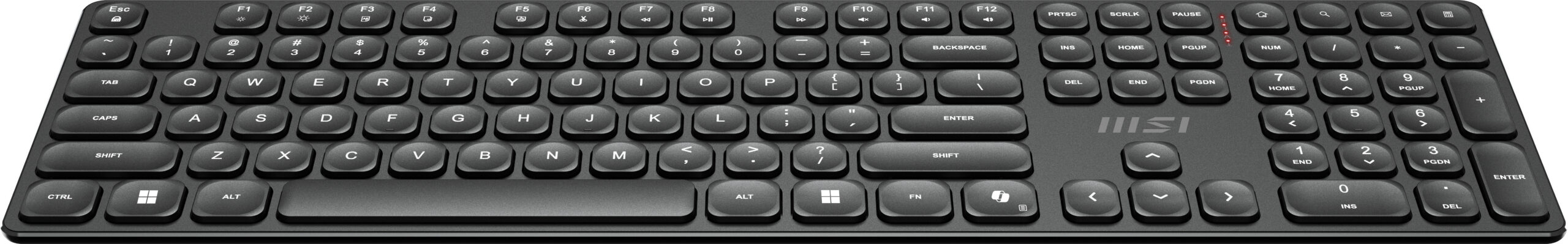 MSI FORGE K210 WIRELESS COMBO toetsenbord Inclusief muis Thuis/Werk USB QWERTY Amerikaans Engels Zwart - Afbeelding 11