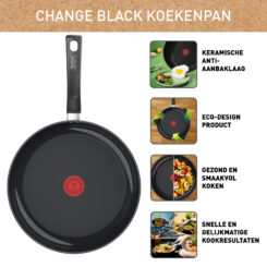 Tefal Change Black keramische koekenpan 28 cm - inductie - Afbeelding 9