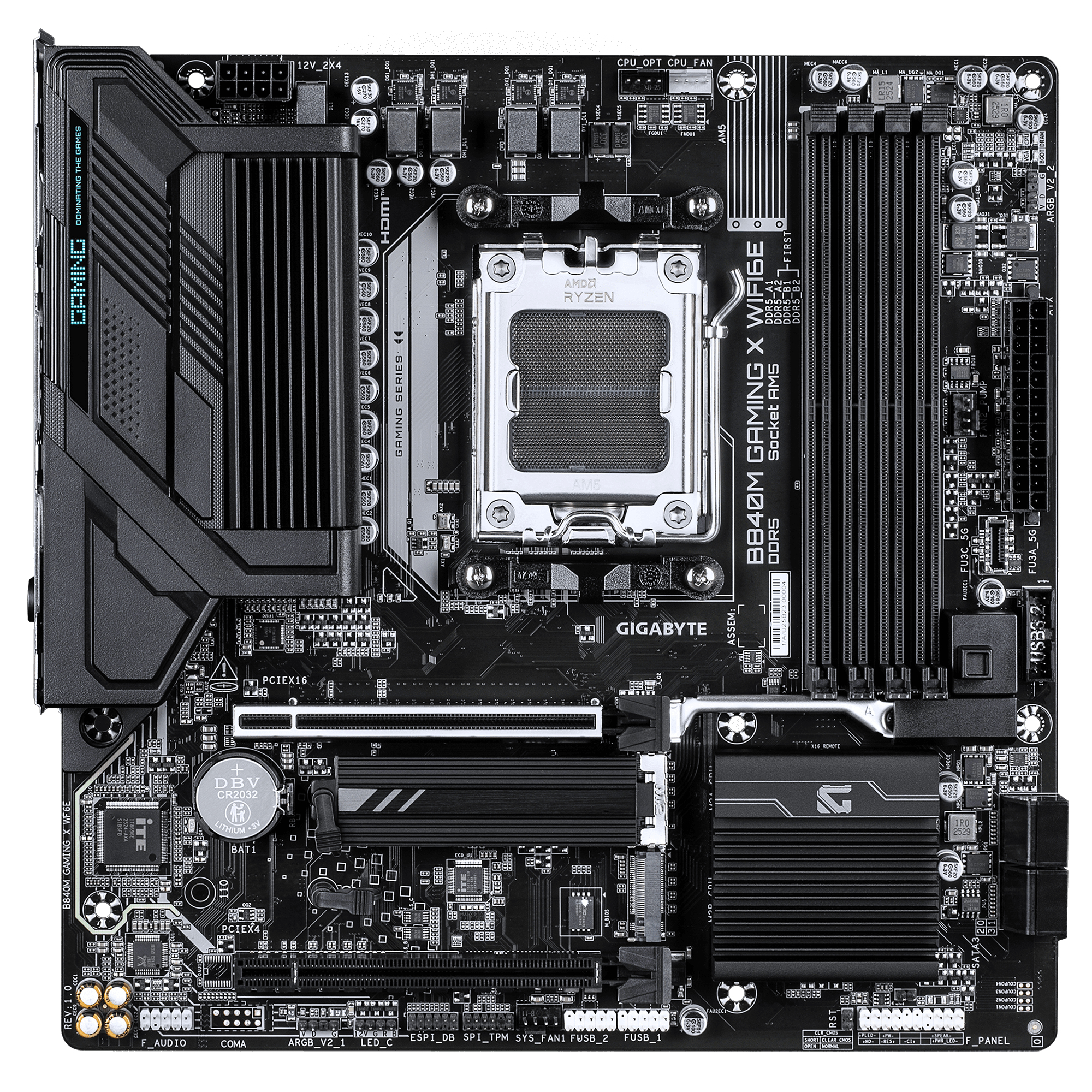 GIGABYTE B840M GAMING X WIFI6E AMD B840 Socket AM5 micro ATX - Afbeelding 3