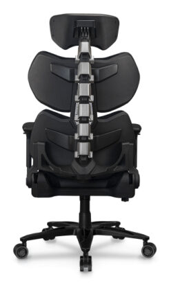 COUGAR Terminator Elite PC-gamestoel Gecapitonneerde zitting Zwart, Zilver - Afbeelding 6