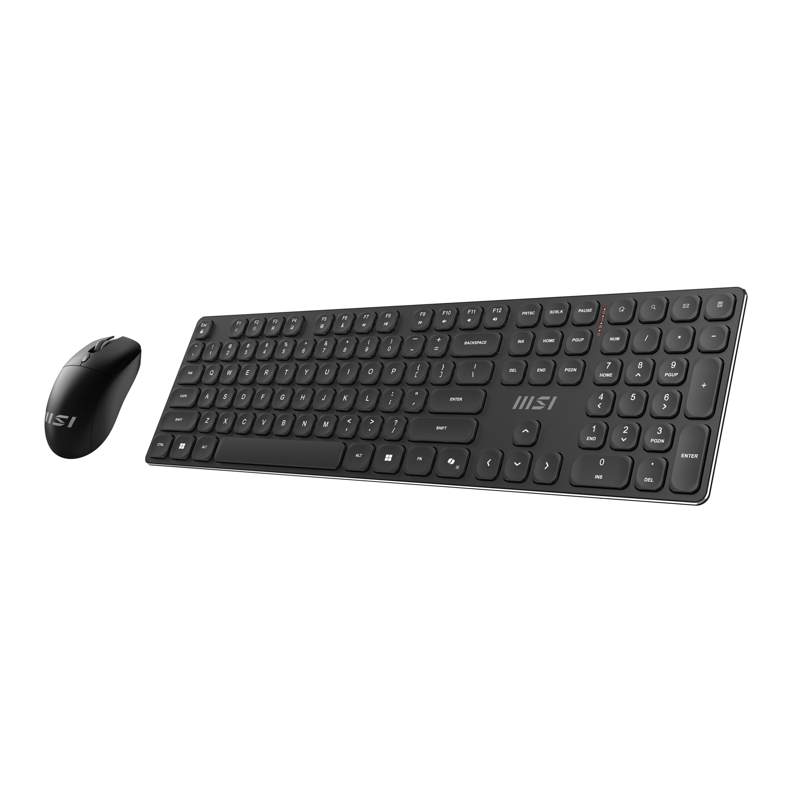 MSI FORGE K210 WIRELESS COMBO toetsenbord Inclusief muis Thuis/Werk USB QWERTY Amerikaans Engels Zwart - Afbeelding 4