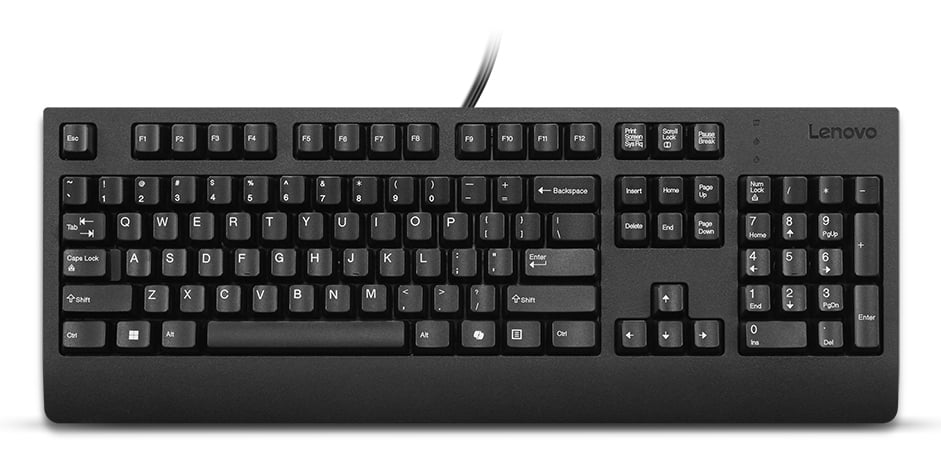 Lenovo Preferred Pro II USB Keyboard-Belgian toetsenbord Thuis/Werk Belgisch, Frans Zwart - Afbeelding 2