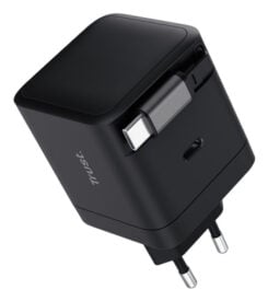 Trust Maxo USB-C Laptoplader 65W - USB-C oplader – Intrekbare kabel – 65W vermogen – Zwart