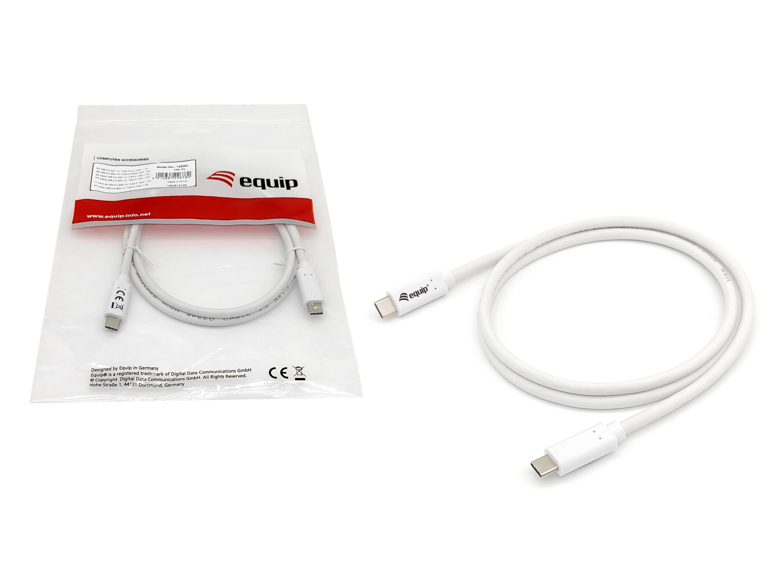 Equip 128365 USB-kabel USB 3.2 Gen 1 (3.1 Gen 1) 0,5 m USB C Wit - Afbeelding 4
