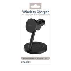 Mobilize 3in1 Charger Station MagSafe Compatible 25W Qi2.2 Black - Afbeelding 7