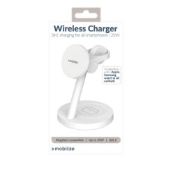 Mobilize 3in1 Charger Station MagSafe Compatible 25W Qi2.2 White - Afbeelding 7