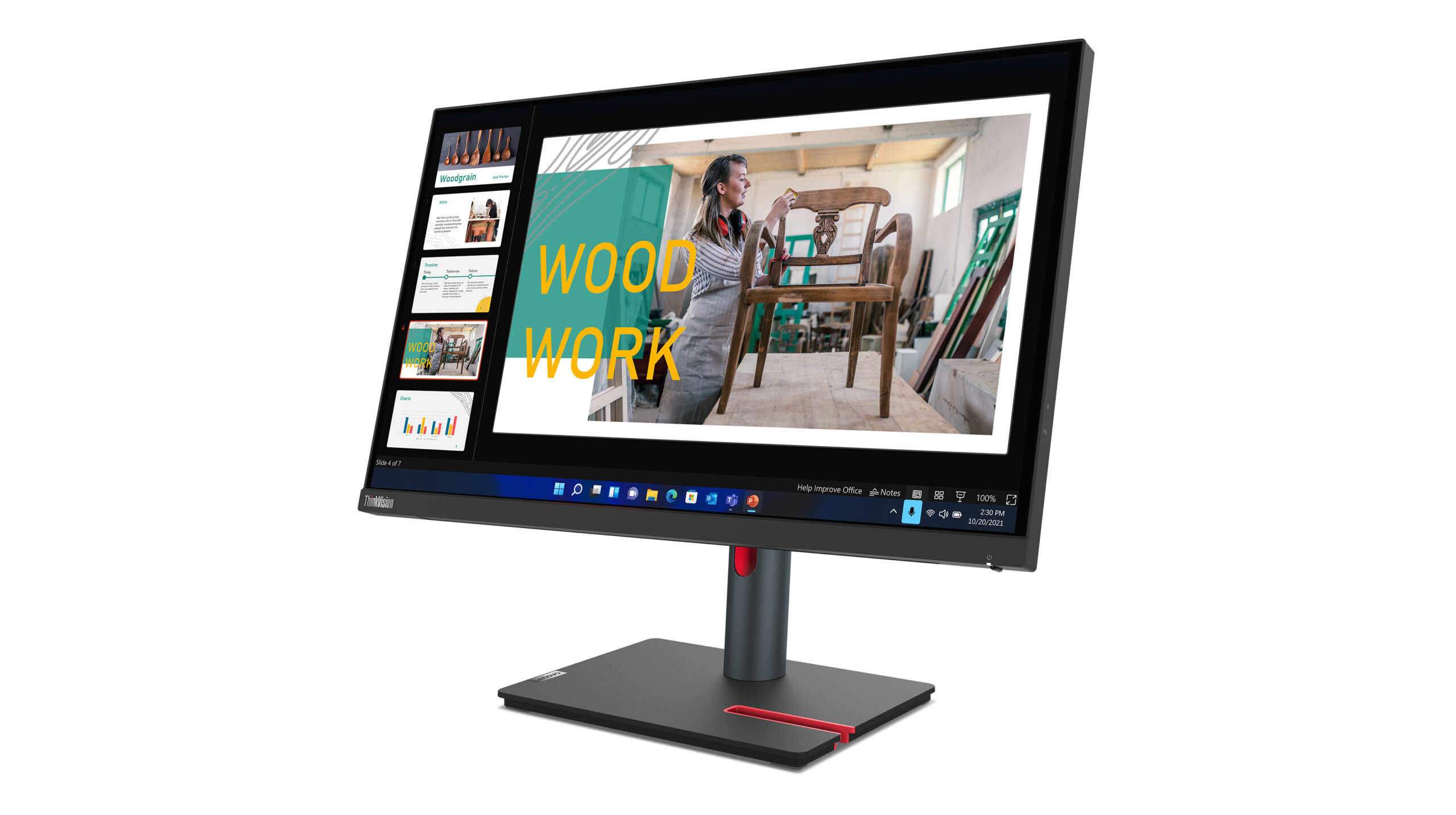 Lenovo ThinkVision P24q-30 computer monitor 60,5 cm (23.8") 2560 x 1440 Pixels Quad HD LED Zwart - Afbeelding 8