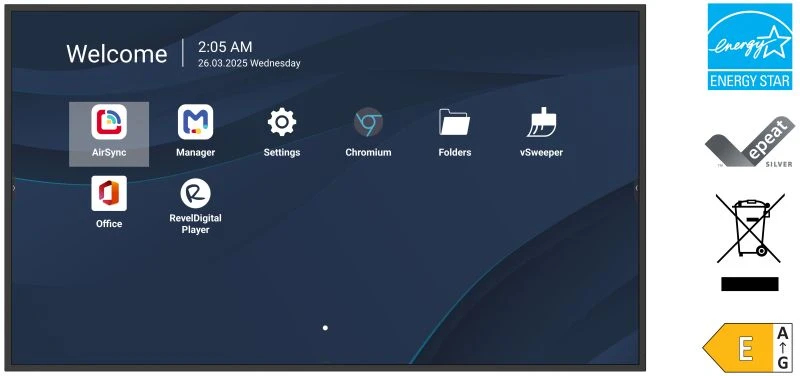 Viewsonic CDE8614-2C beeldkrant Digitale signage flatscreen 2,18 m (86") LCD Wifi 500 cd/m² 4K Ultra HD Zwart Type processor Android 14 24/7 - Afbeelding 9