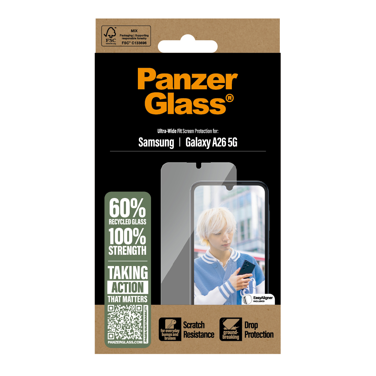 PanzerGlass ® Screen Protector Samsung Galaxy A26 5G | Ultra-Wide Fit Doorzichtige schermbeschermer 1 stuk(s) - Afbeelding 4