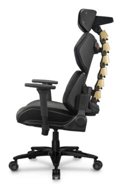 COUGAR Terminator Elite Gold PC-gamestoel Gecapitonneerde zitting Zwart, Goud - Afbeelding 8