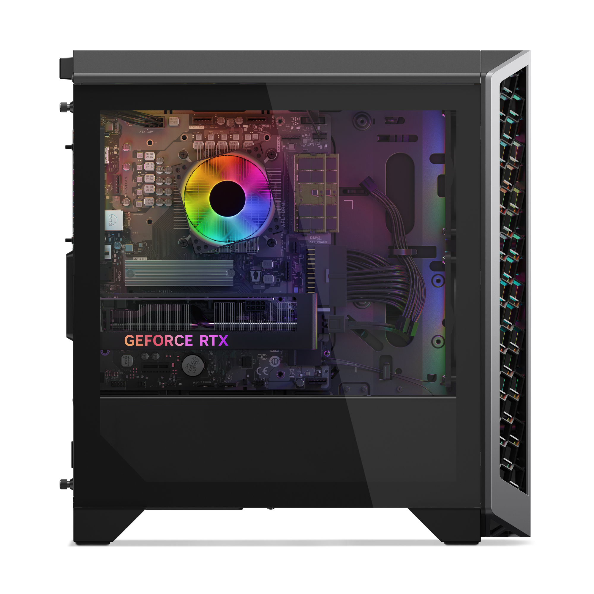 Lenovo LOQ Tower 26ADR10 AMD Ryzen™ 7 8745HX 32 GB DDR5-SDRAM 1 TB SSD NVIDIA GeForce RTX 5070 Windows 11 Home PC Zwart - Afbeelding 5
