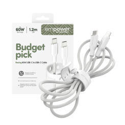 PanzerGlass empower™ by ® Racing 60W USB-C to USB-C Cable | USB 2.0 | 1.2M | Silver White USB-kabel Wit - Afbeelding 6