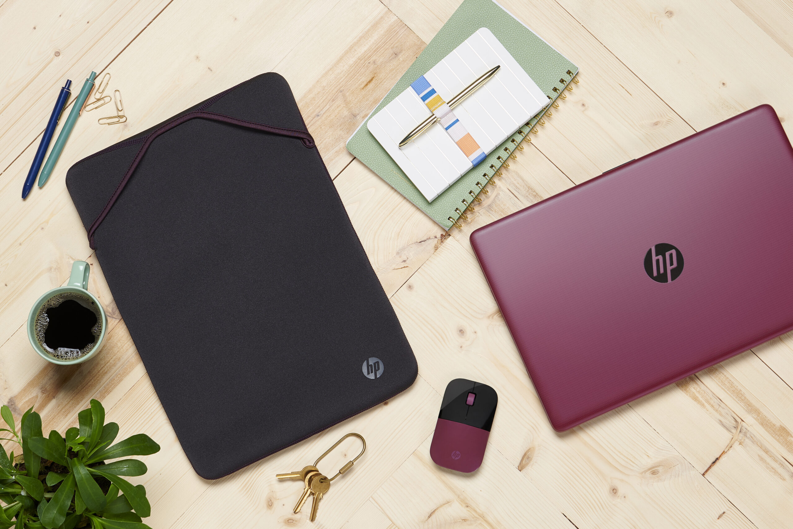 HP omkeerbare beschermende 15,6-inch mauve laptophoes - Afbeelding 3