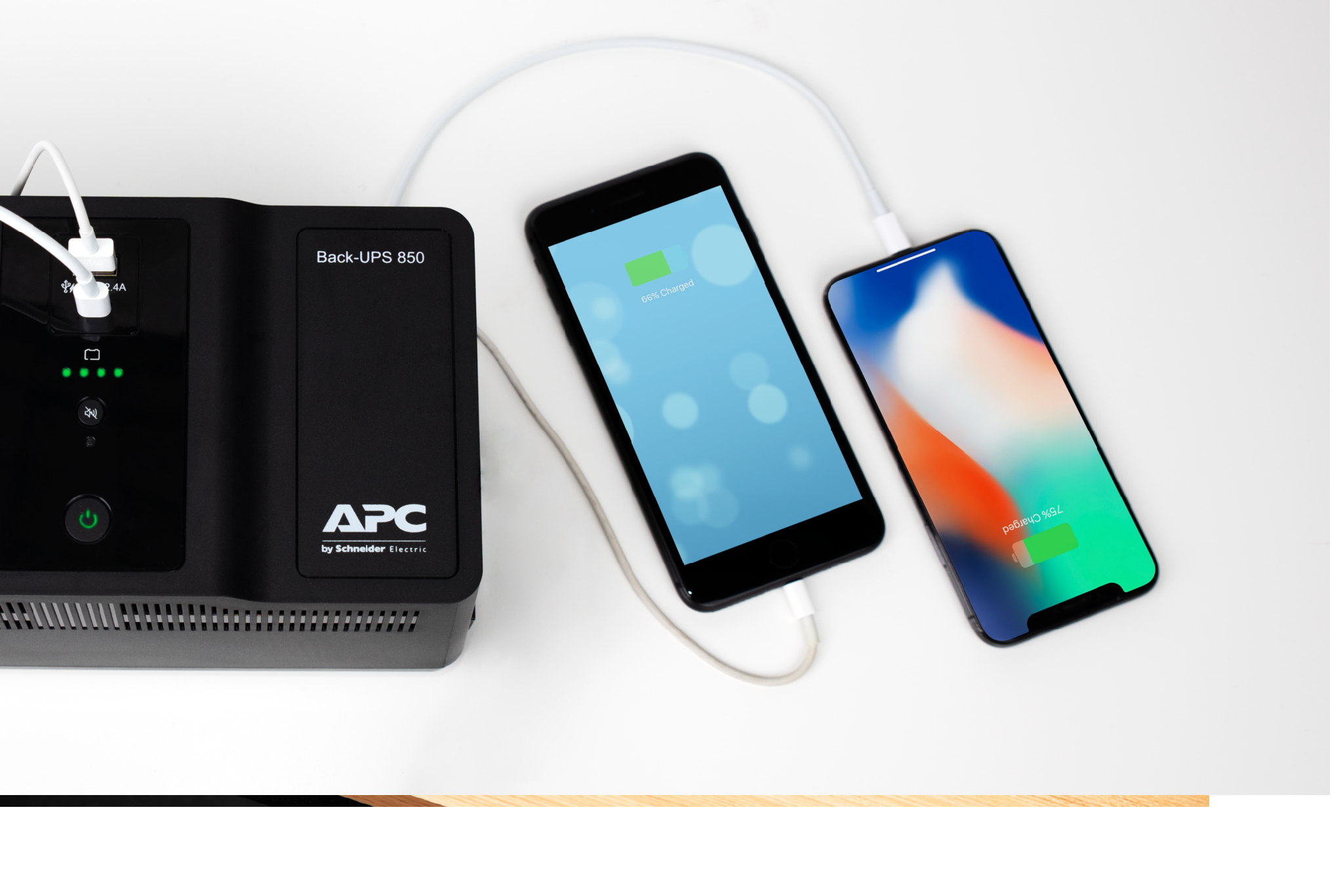 APC Back-UPS BE850G2-GR - Noodstroomvoeding 8x stopcontact, 850VA, 2 USB opladers, 1 USB datapoort - Afbeelding 17