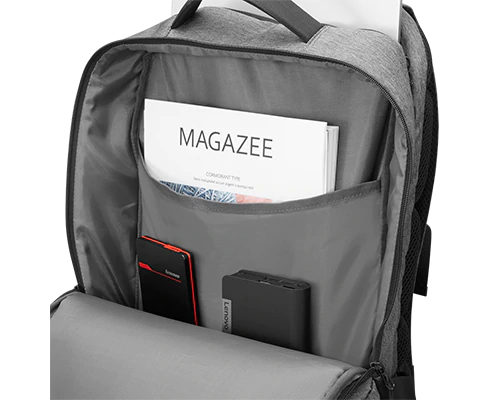 Lenovo 4X40X54260 laptoptas 43,9 cm (17.3") Rugzak Houtskool, Grijs - Afbeelding 6