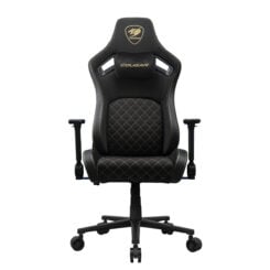 COUGAR CGR-DFF-GLB PC-gamestoel Gestoffeerde gevoerde zitting Zwart, Goud