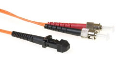 ACT MTRJ - ST 2m InfiniBand en Glasvezelkabel MT-RJ Oranje