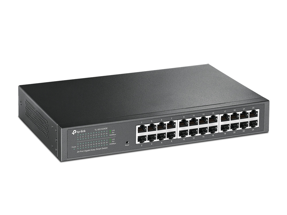 TP-Link TL-SG1024DE netwerk-switch Managed L2 Gigabit Ethernet (10/100/1000) Zwart - Afbeelding 3
