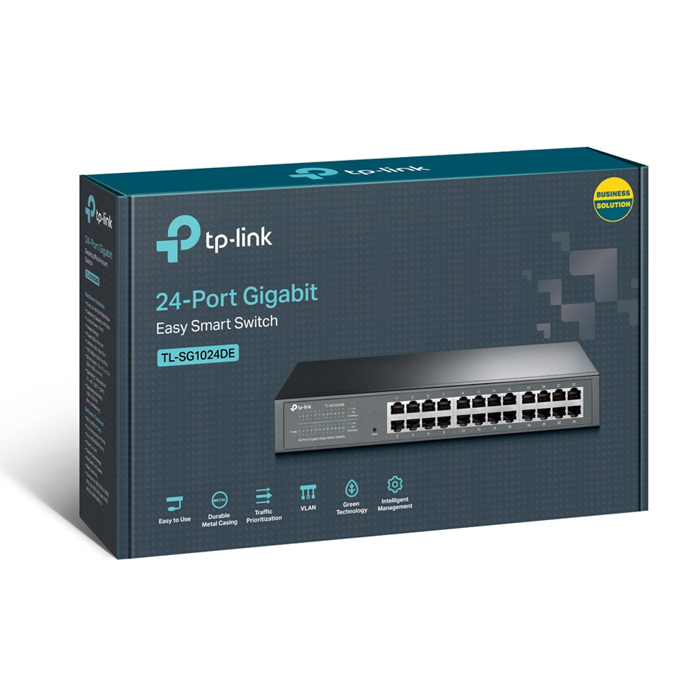 TP-Link TL-SG1024DE netwerk-switch Managed L2 Gigabit Ethernet (10/100/1000) Zwart - Afbeelding 5