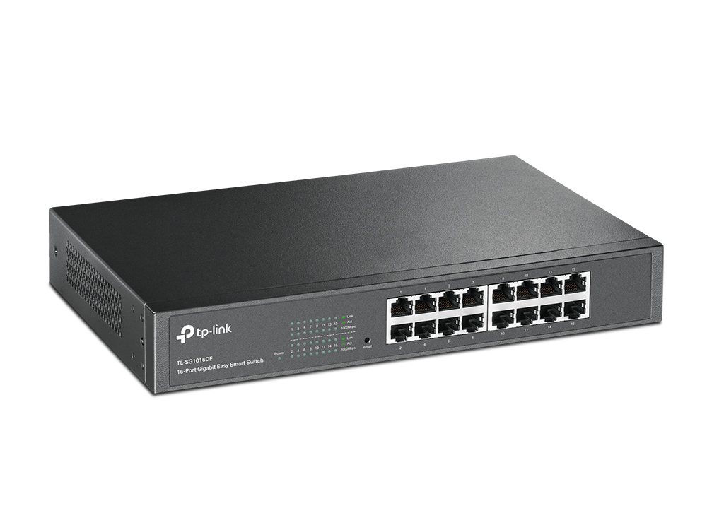 TP-Link TL-SG1016DE netwerk-switch Managed L2 Gigabit Ethernet (10/100/1000) Zwart - Afbeelding 3