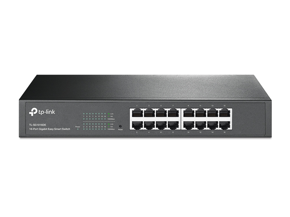 TP-Link TL-SG1016DE netwerk-switch Managed L2 Gigabit Ethernet (10/100/1000) Zwart - Afbeelding 2