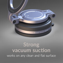 Mobilize MagSafe Compatible Phone Holder - 360° Rotatable & Foldable - Vacuum Suction - Premium Alloy - Afbeelding 3