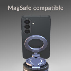Mobilize MagSafe Compatible Phone Holder - 360° Rotatable & Foldable - Vacuum Suction - Premium Alloy - Afbeelding 5