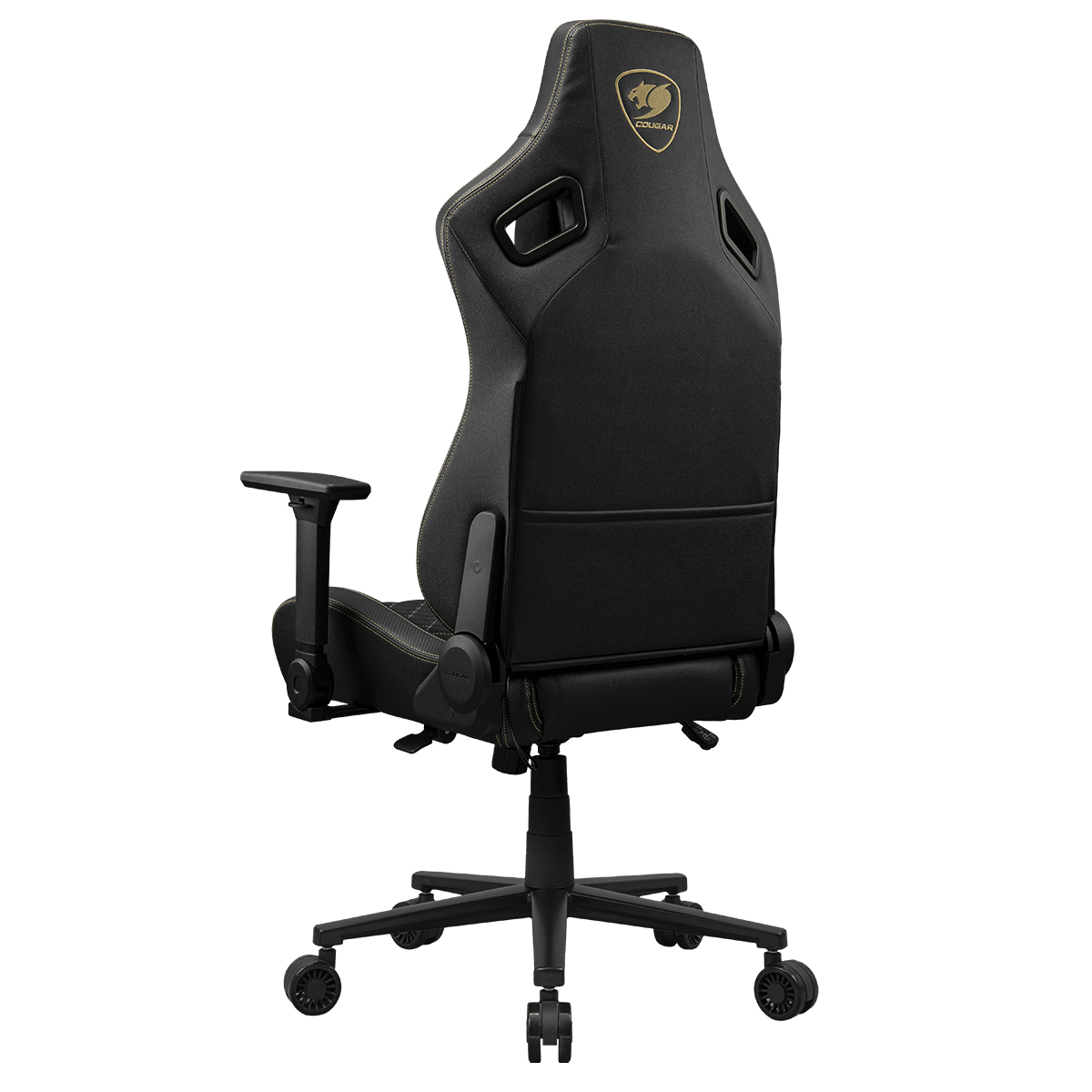 COUGAR CGR-DFF-GLB PC-gamestoel Gestoffeerde gevoerde zitting Zwart, Goud - Afbeelding 11