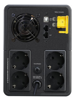 APC Back-UPS BX2200MI-GR Noodstroomvoeding - 2200VA, 4x stopcontact, USB - Afbeelding 3