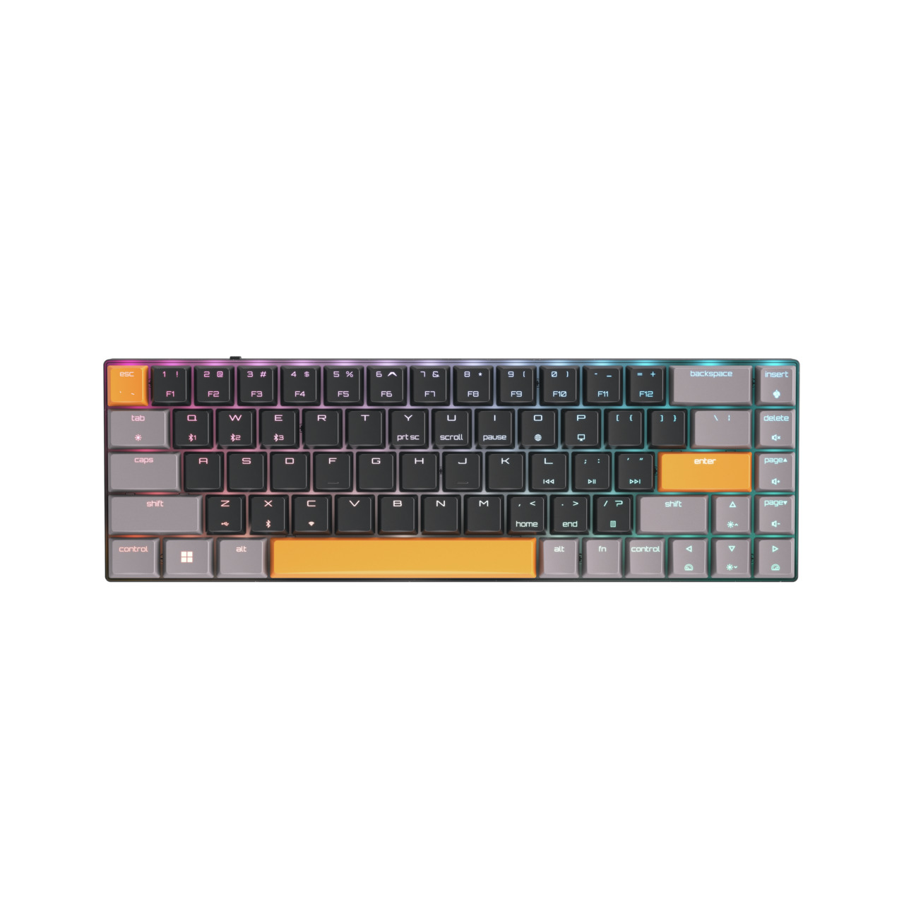 CHERRY MX-LP 2.1 Compact Wireless toetsenbord Gamen RF-draadloos + Bluetooth QWERTY Amerikaans Engels Zwart - Afbeelding 2
