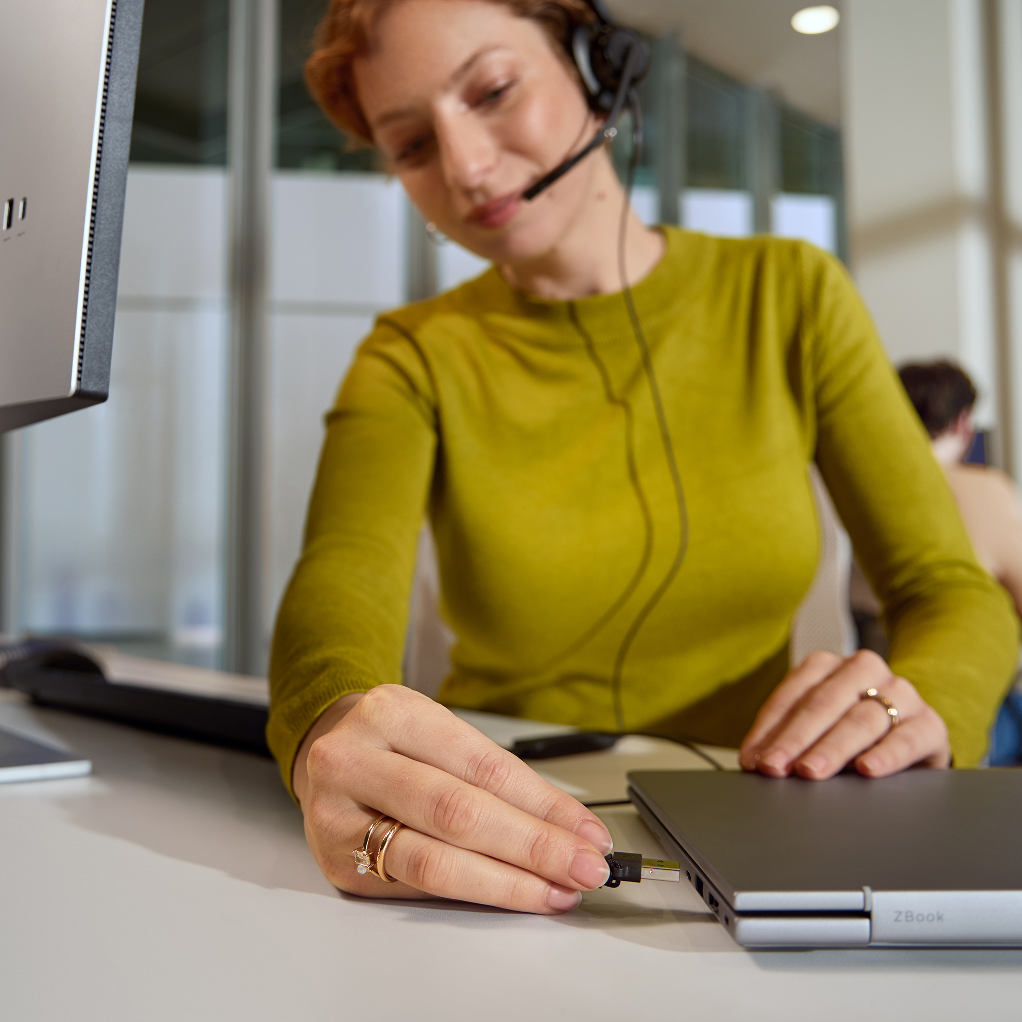 HP Poly Mission 415 Monaural USB Wired Headset Classic (Bulk) - Afbeelding 6