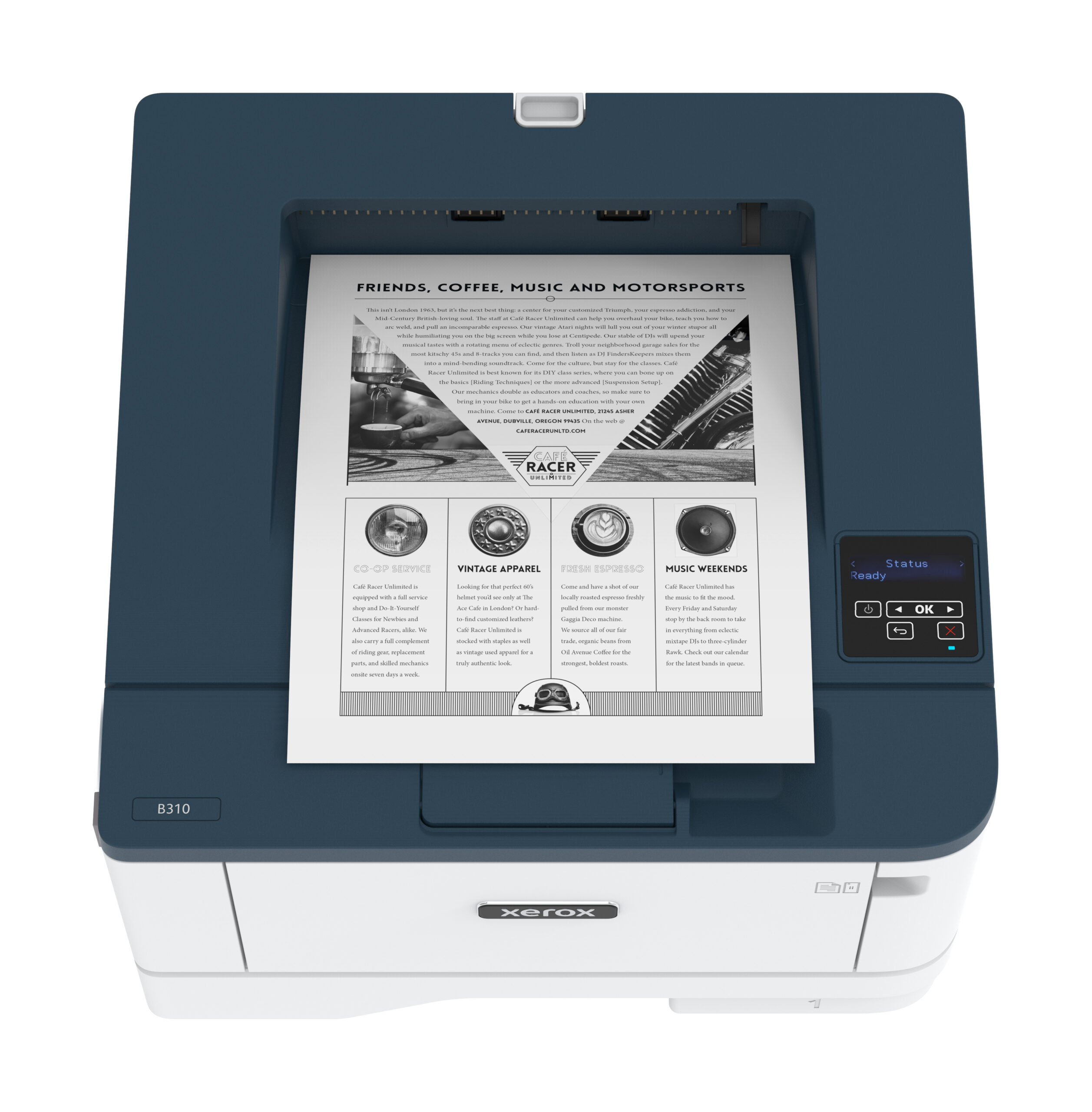 Xerox B310 A4 40 ppm draadloze dubbelzijdige printer PS3 PCL5e/6 2 laden totaal 350 vel - Afbeelding 4
