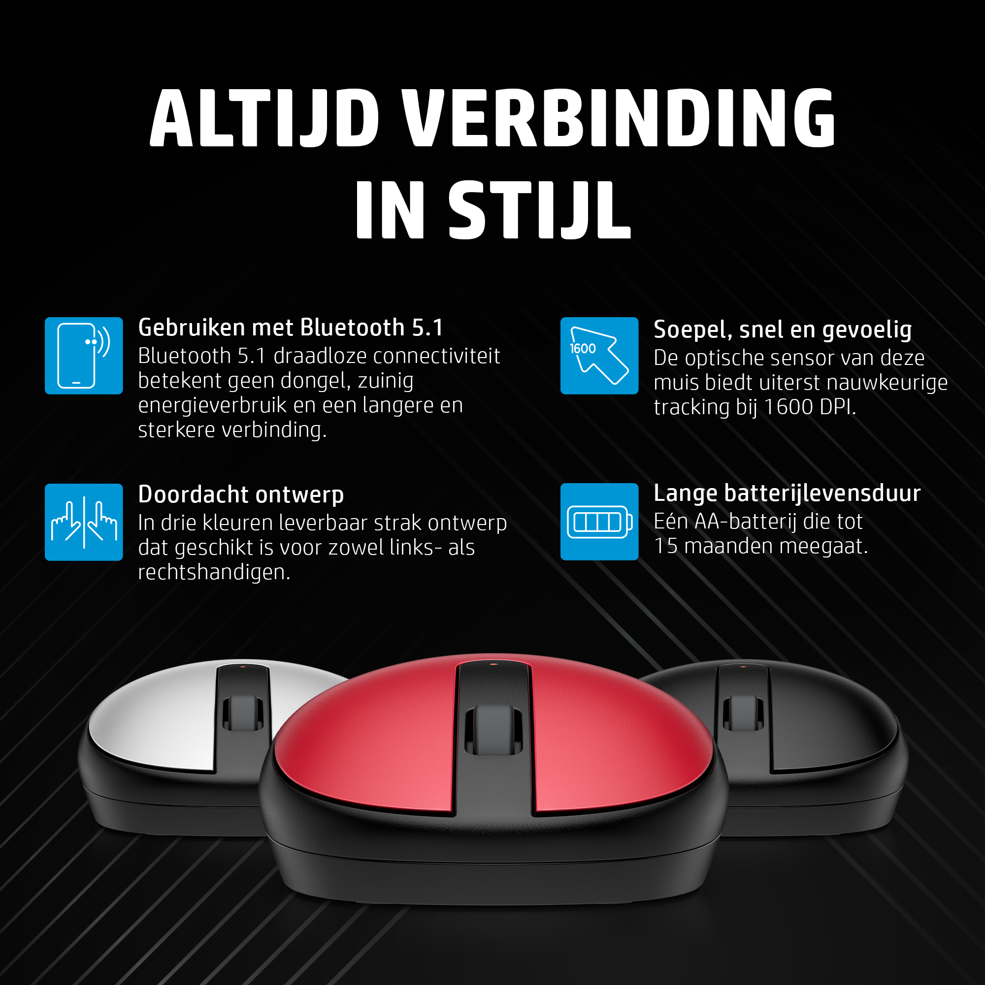 HP 240 Bluetooth-muis, zwart - Afbeelding 10