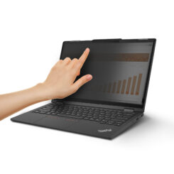 StarTech.com Lenovo X13 Yoga Gen 4 Helder Privacy Filter met Touch, Omklapbaar, 75% Lichtdoorlatendheid, Anti-Glans Laptop Privacy Filter, +/- 30 Graden Kijkhoek - Afbeelding 4