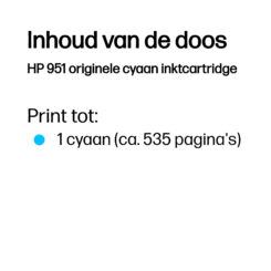 HP 951 originele cyaan inktcartridge - Afbeelding 4