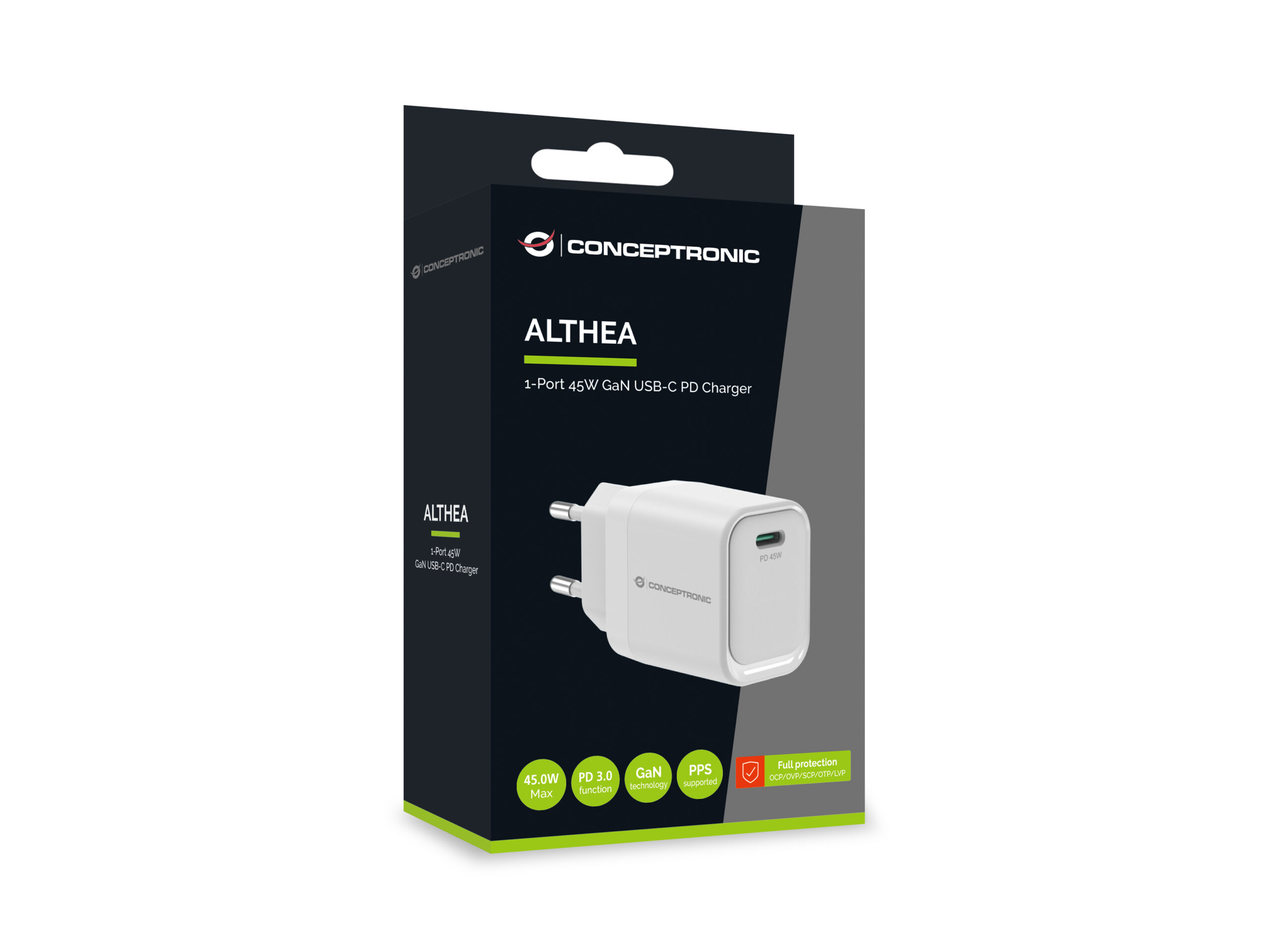 Conceptronic ALTHEA19W45 oplader voor mobiele apparatuur Universeel Wit AC Snel opladen Binnen - Afbeelding 5