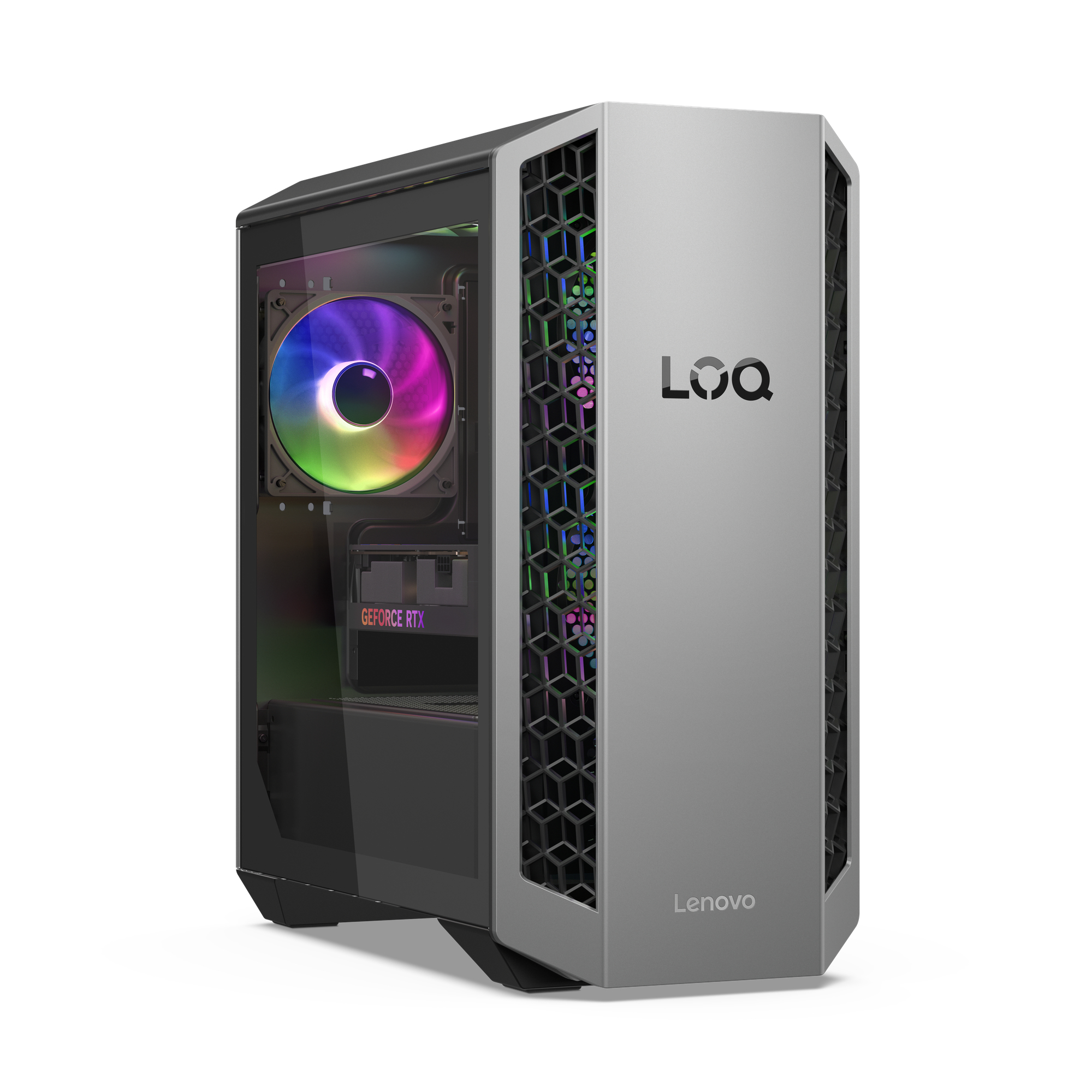 Lenovo LOQ Tower 26ADR10 AMD Ryzen™ 7 8745HX 32 GB DDR5-SDRAM 1 TB SSD NVIDIA GeForce RTX 5070 Windows 11 Home PC Zwart - Afbeelding 4