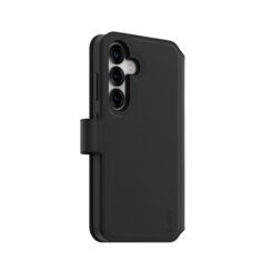 PanzerGlass CARE™ by ® Tango 2-in-1 Wallet Case w. Qi Compatible Samsung Galaxy S25 mobiele telefoon behuizingen Hoes Zwart