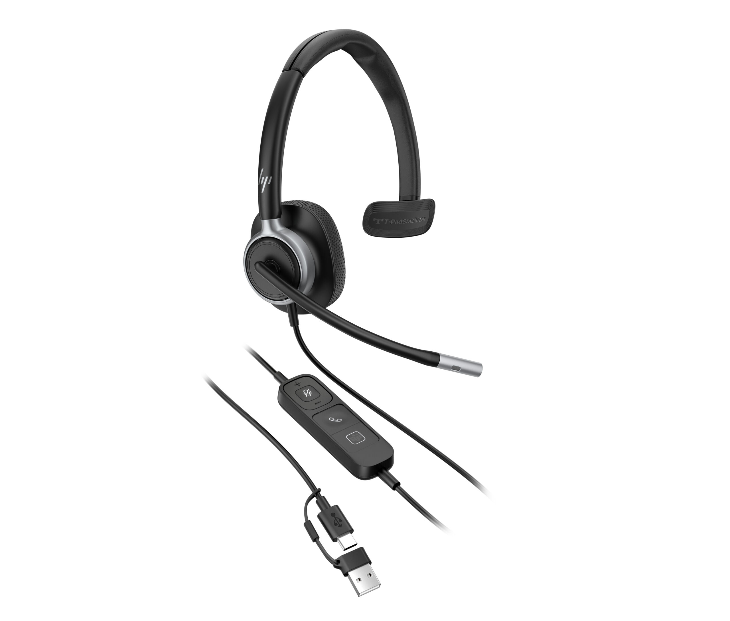 HP Poly Mission 615 Monaural USB Wired Headset (Bulk) - Afbeelding 7