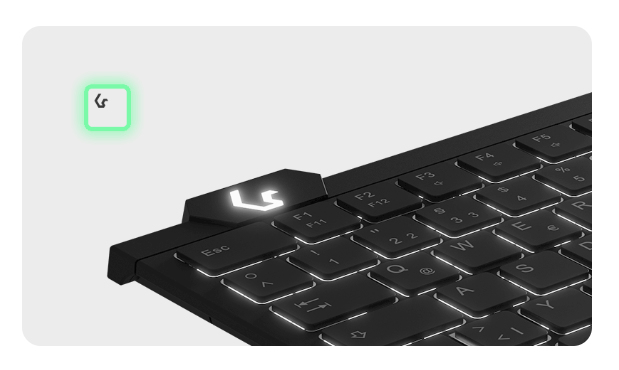 KeySonic KSK-5210ELU (DE) toetsenbord Thuis USB QWERTZ Duits Zwart - Afbeelding 5