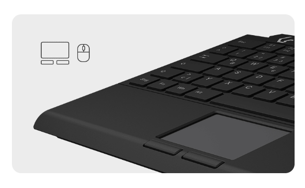 KeySonic KSK-5210ELU (DE) toetsenbord Thuis USB QWERTZ Duits Zwart - Afbeelding 4