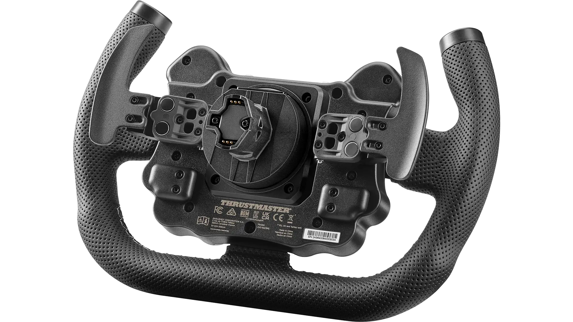 Thrustmaster EVO Racing 31U Leather Zwart, Geel Stuur Analoog/digitaal PC, PlayStation 4, PlayStation 5, Xbox One, Xbox One S, Xbox One X, Xbox Series S, Xbox Series X - Afbeelding 4