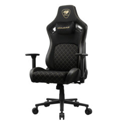 COUGAR CGR-DFF-GLB PC-gamestoel Gestoffeerde gevoerde zitting Zwart, Goud - Afbeelding 5