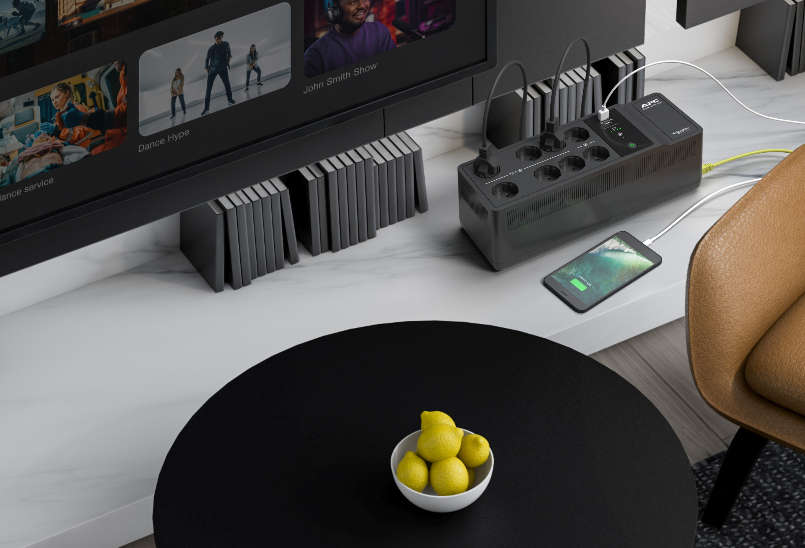 APC Back-UPS BE850G2-GR - Noodstroomvoeding 8x stopcontact, 850VA, 2 USB opladers, 1 USB datapoort - Afbeelding 19