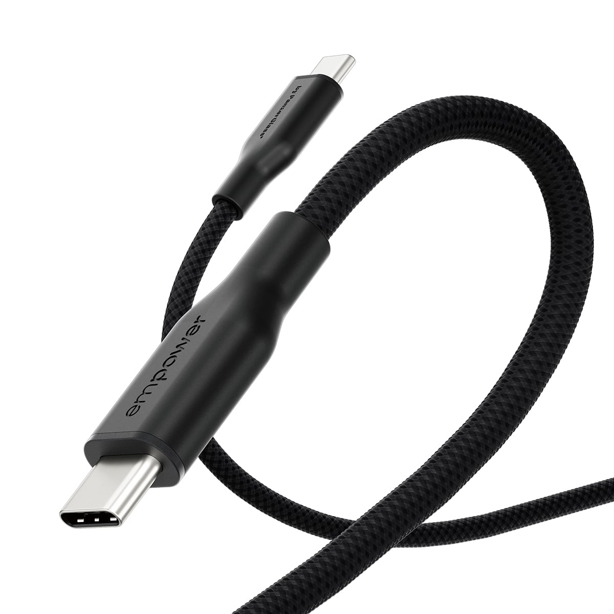 PanzerGlass empower™ by ® Racing 60W USB-C to USB-C Cable | USB 2.0 | 1.2M | Space Black USB-kabel Zwart - Afbeelding 7