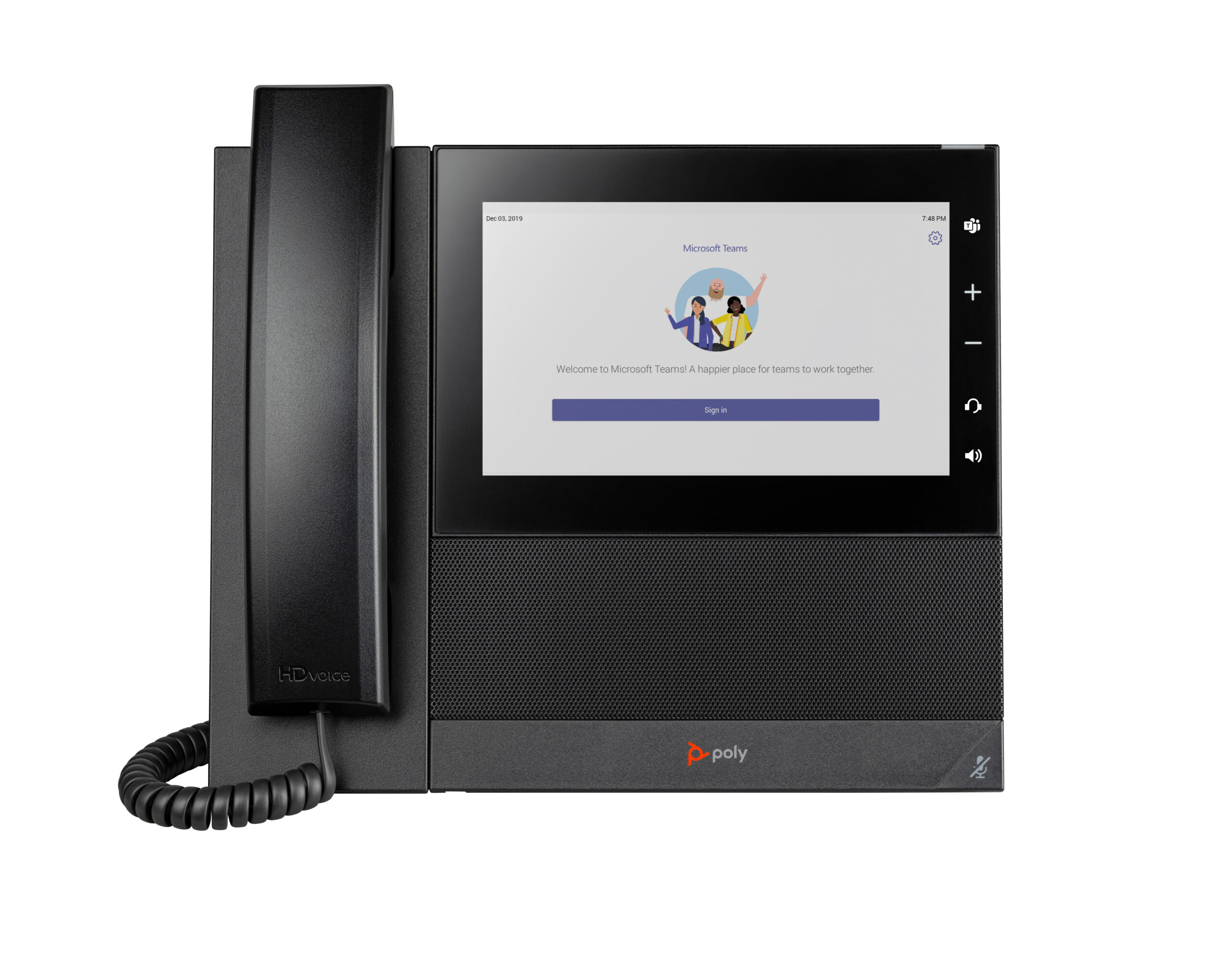 HP Poly CCX 600 Business Media Phone voor Microsoft Teams met PoE-ondersteuning