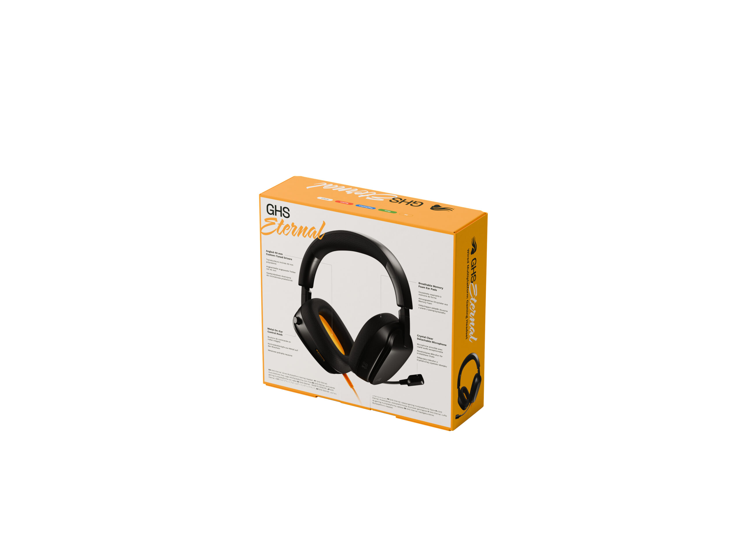 Glorious Gaming Glorious GHS Eternal - Stereo gaming headset voor pc, PS5, PS4, Xbox, Switch - Custom-tuned gekantelde drivers, verstelbare kristalheldere afneembare mic, 3,5 mm - Duurzaam dag/nacht comfort - Zwart - Afbeelding 18