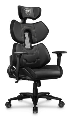 COUGAR Terminator Elite PC-gamestoel Gecapitonneerde zitting Zwart, Zilver - Afbeelding 3