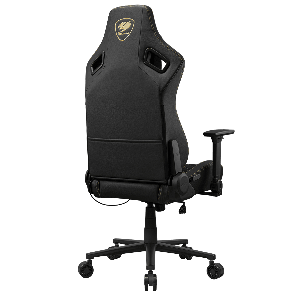 COUGAR CGR-DFF-GLB PC-gamestoel Gestoffeerde gevoerde zitting Zwart, Goud - Afbeelding 10